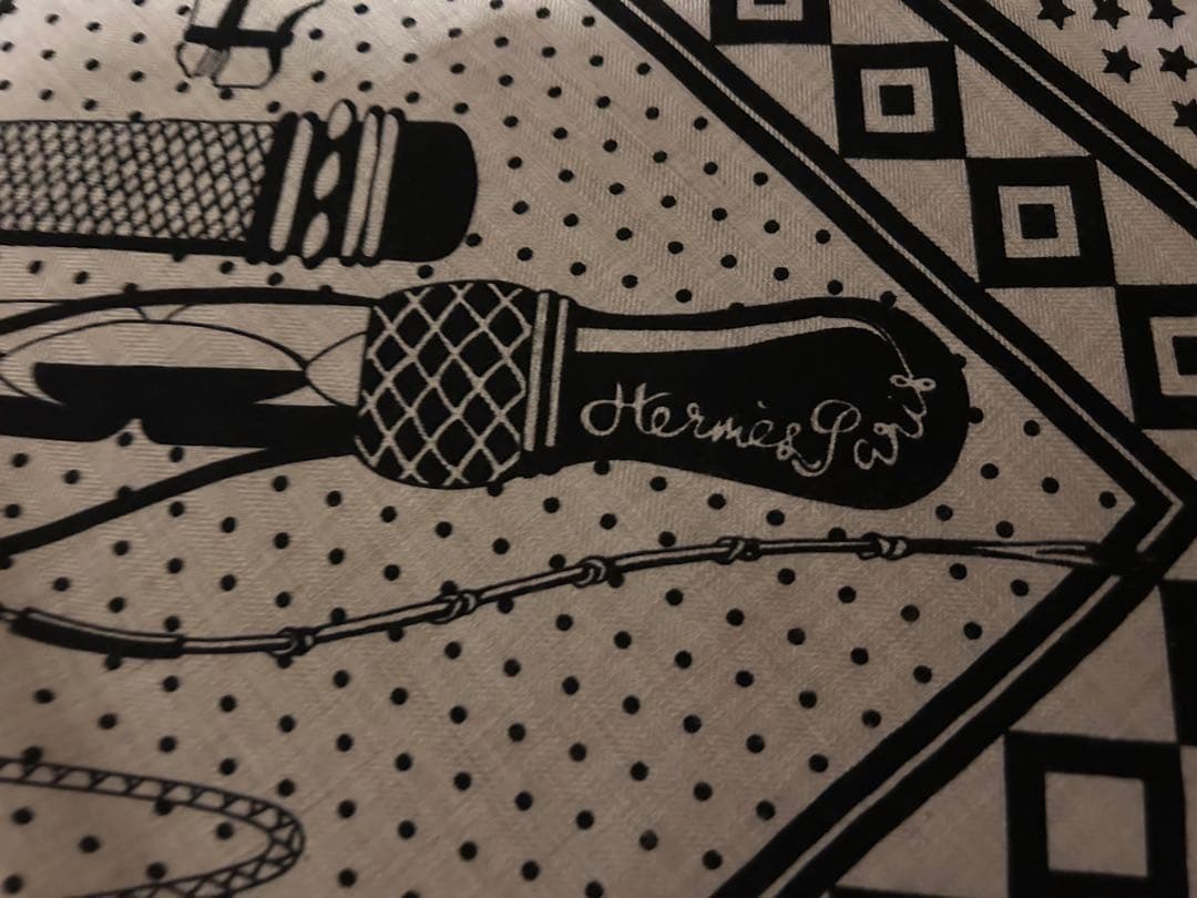 HERMES カシシル 美品　カレジェアン 鞭とグリップナチュラル×ノワール