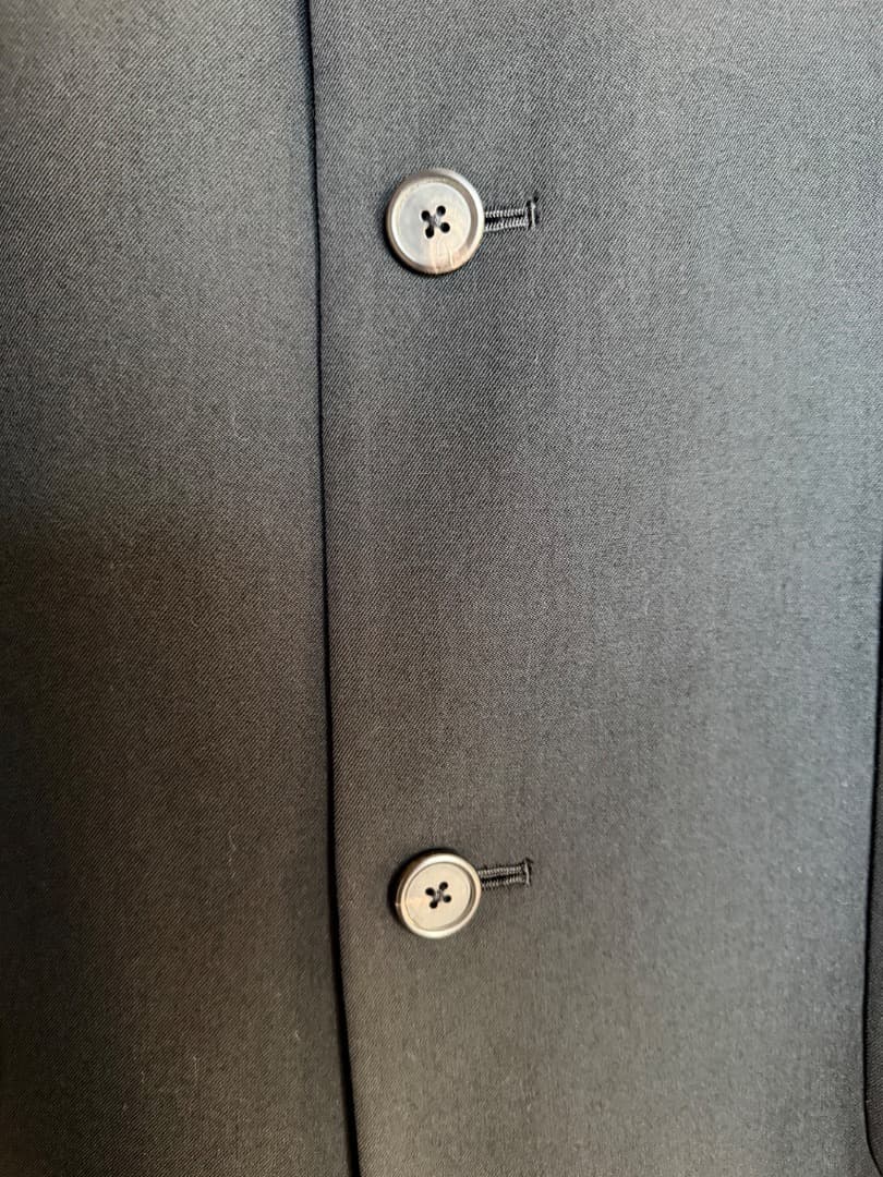 ジャケット・アウター Y's for men WOOL GABARDINE COAT BLACK 4