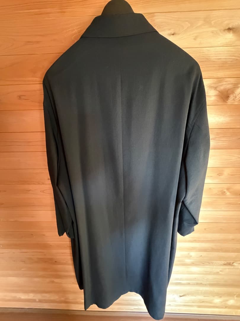 ジャケット・アウター Y's for men WOOL GABARDINE COAT BLACK 4