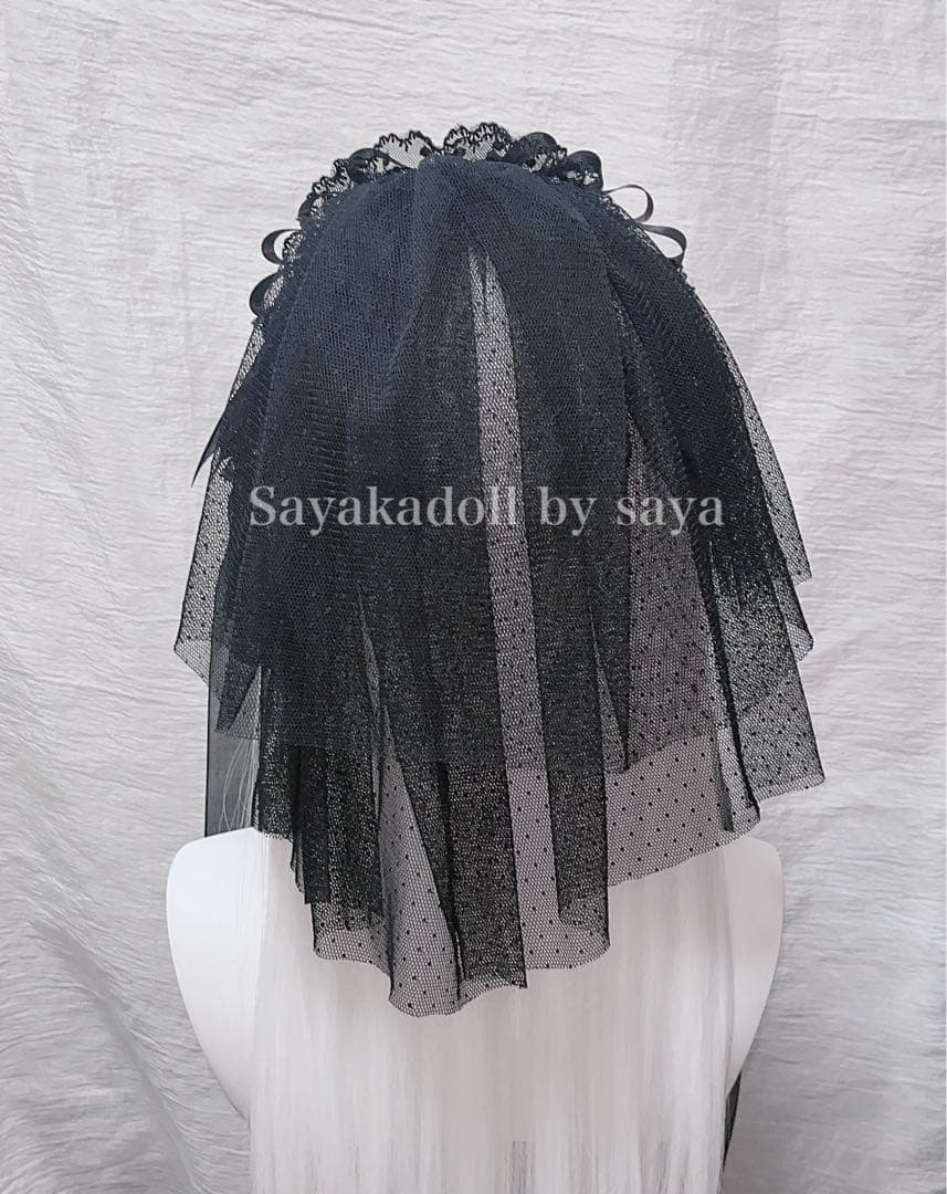 ♡ 2点 Princess tulle ribbon フリルヘッドドレス ♡