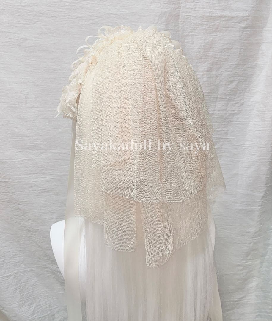 ♡ 2点 Princess tulle ribbon フリルヘッドドレス ♡