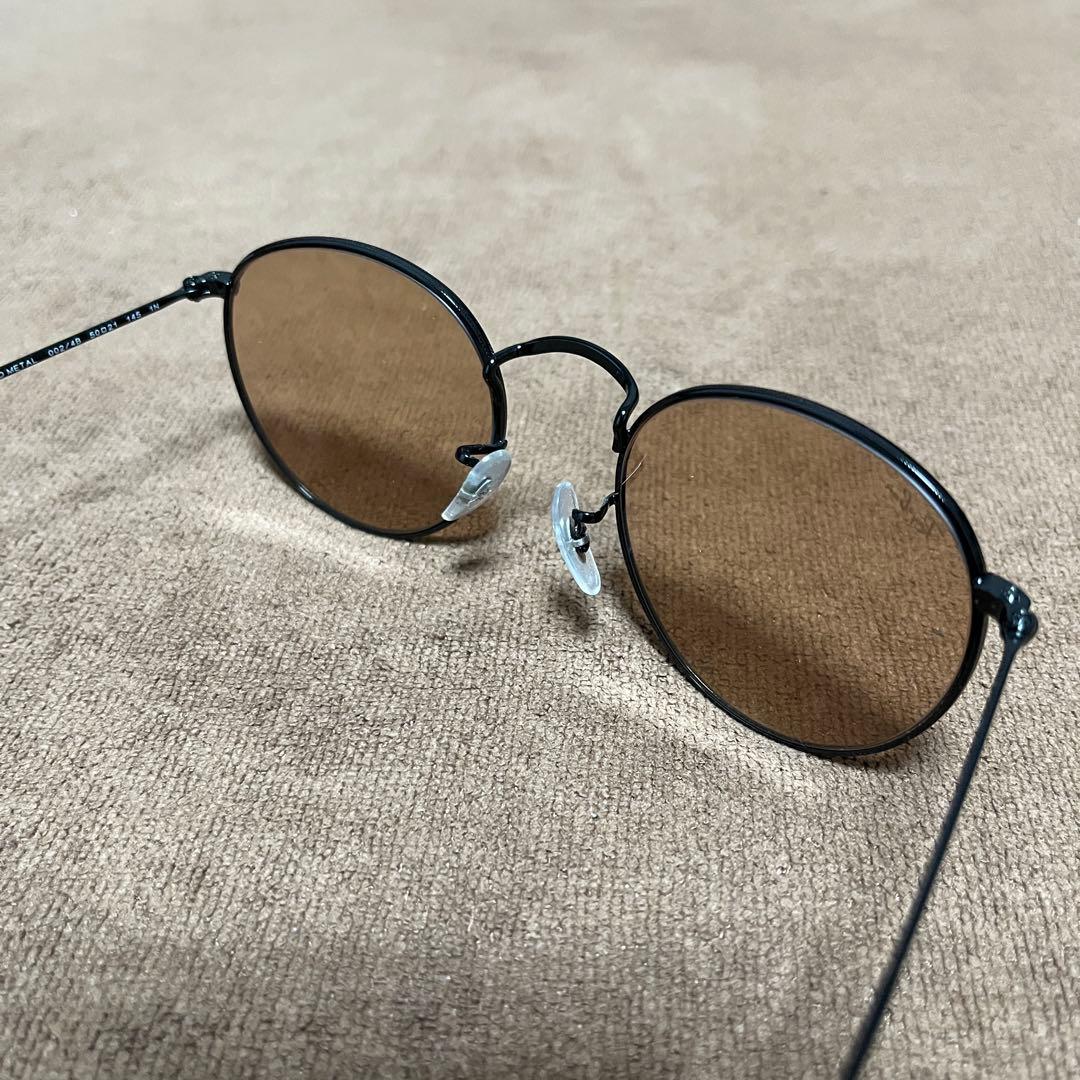 【美品】木村拓哉 レイバン ラウンドメタル サングラス サイズ50-21 ピンク