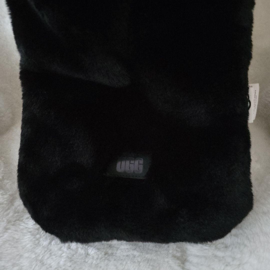 【美品】UGG アグ ファーマフラー ブラック