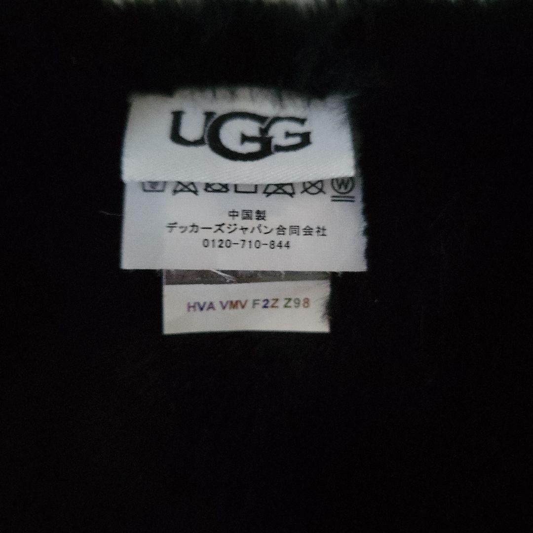 【美品】UGG アグ ファーマフラー ブラック