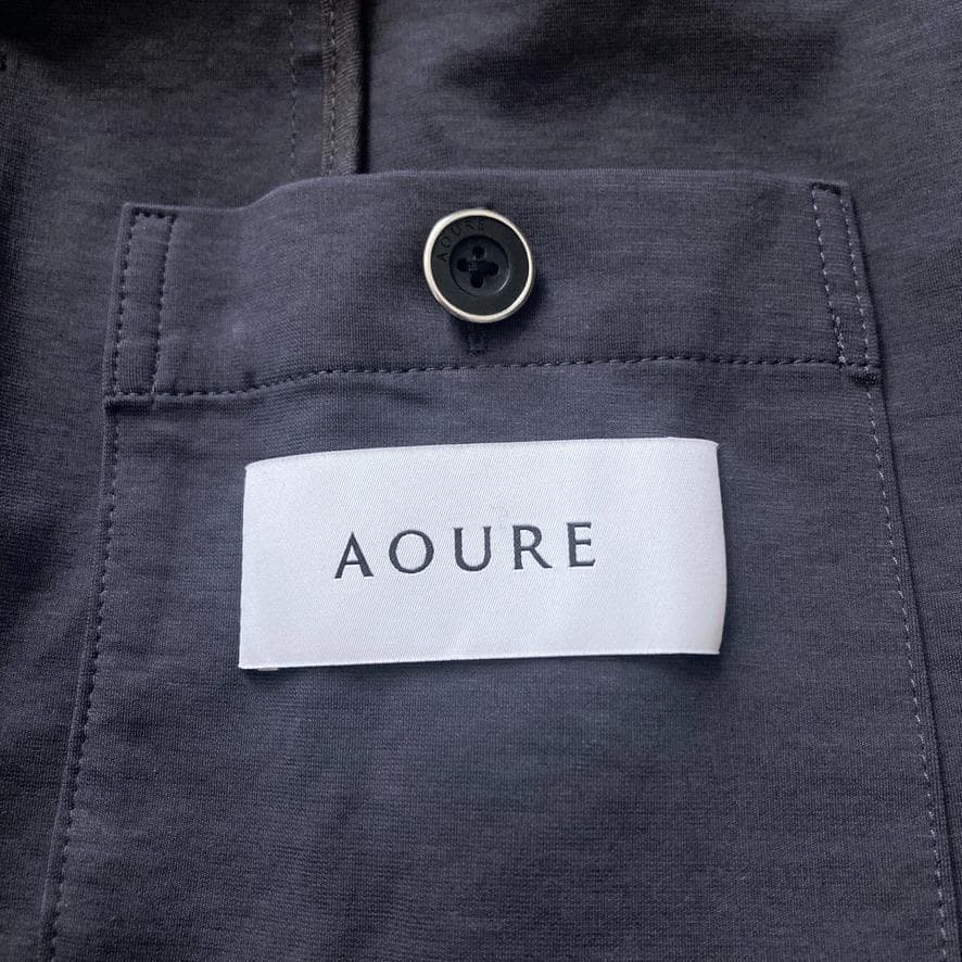 【美品】AOURE　テーラードジャケット ストレッチ M グレー 近年モデル