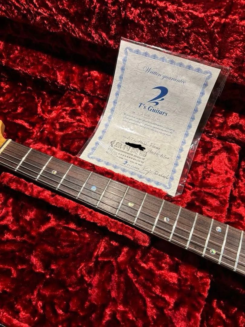t's guitars フレイムメイプルネック