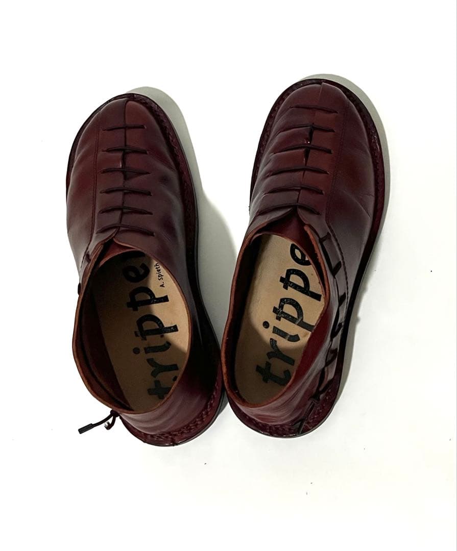 【希少 日本未入荷 美品】トリッペン 赤茶ショートブーツ 38(24~24.5)