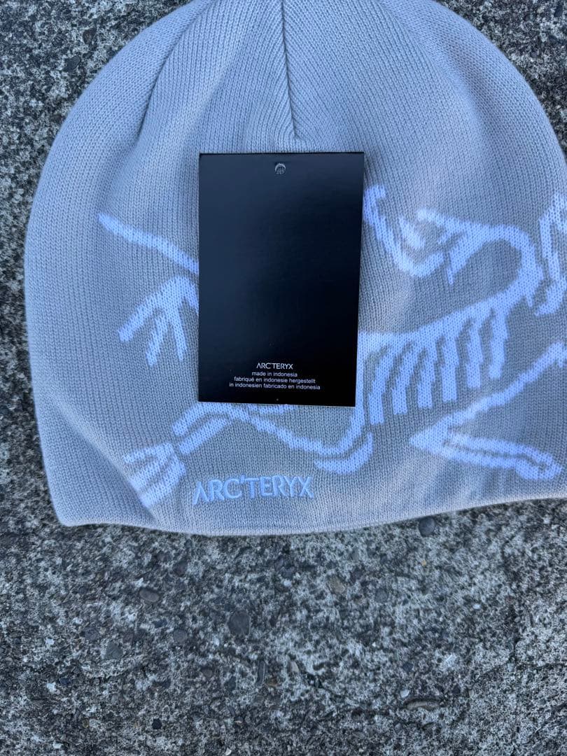 ARC'TERYX グレー ニット帽 スケルトンデザイン