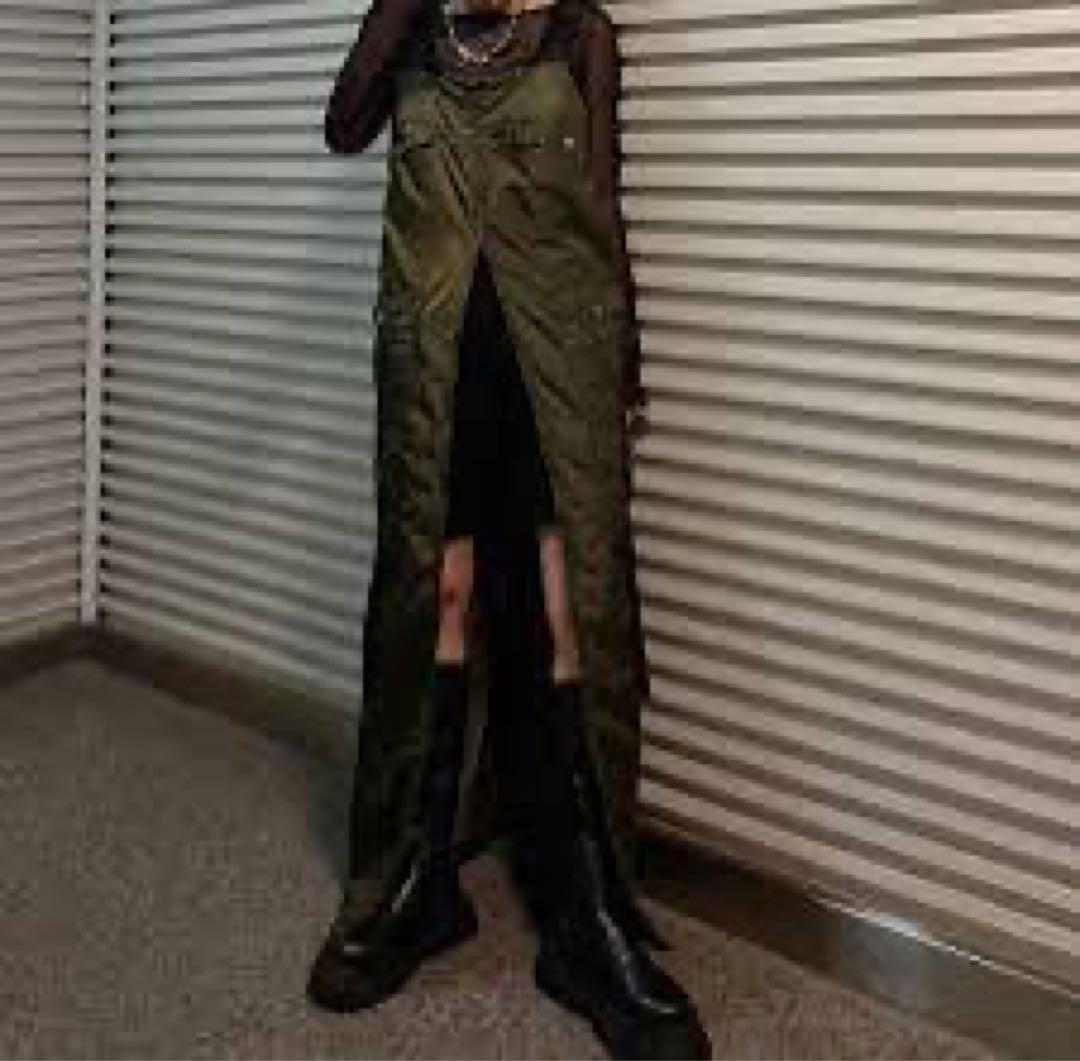 スカート AMERI vintageMILITARY WORK I LINE DRESS