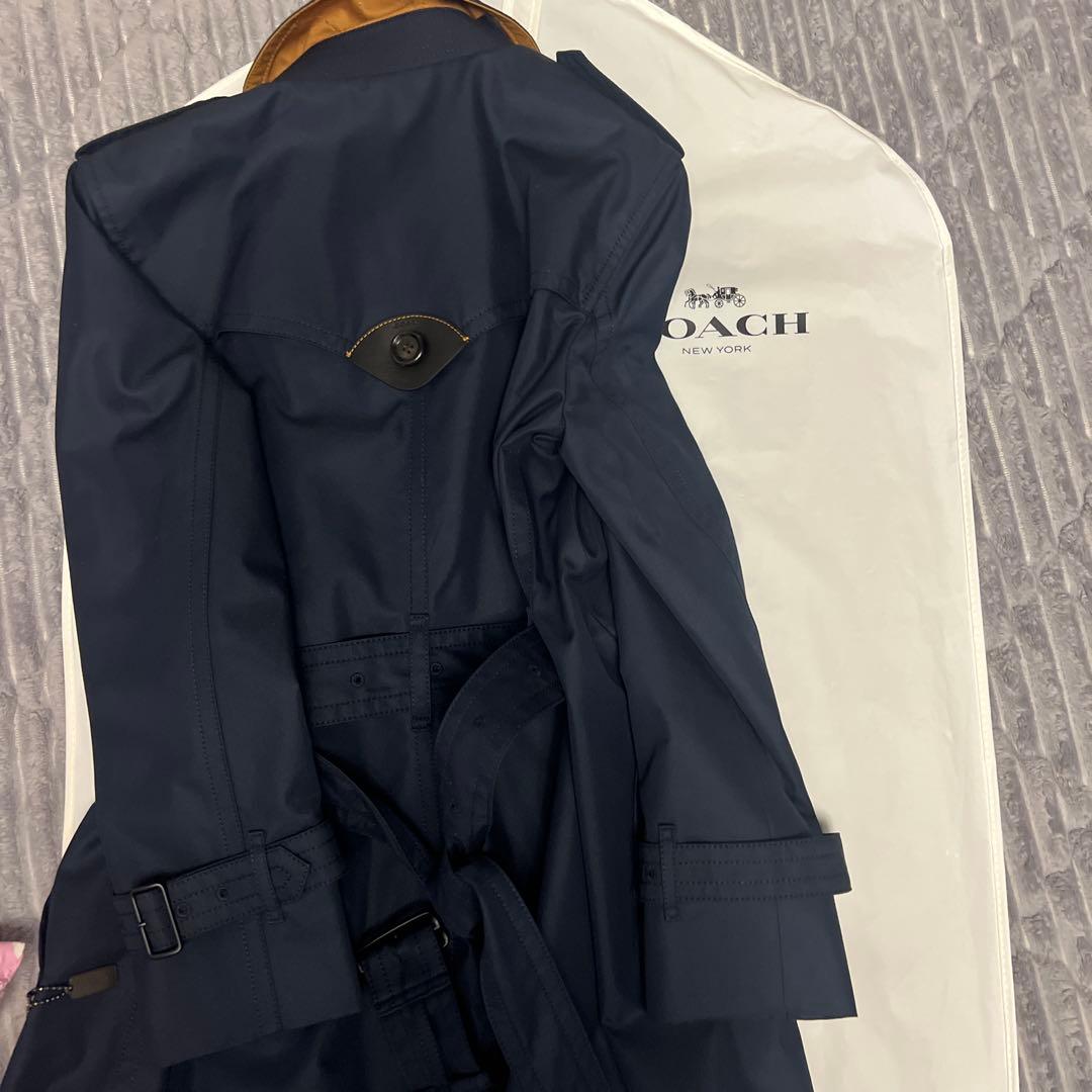 COACH ネイビー トレンチコート MP