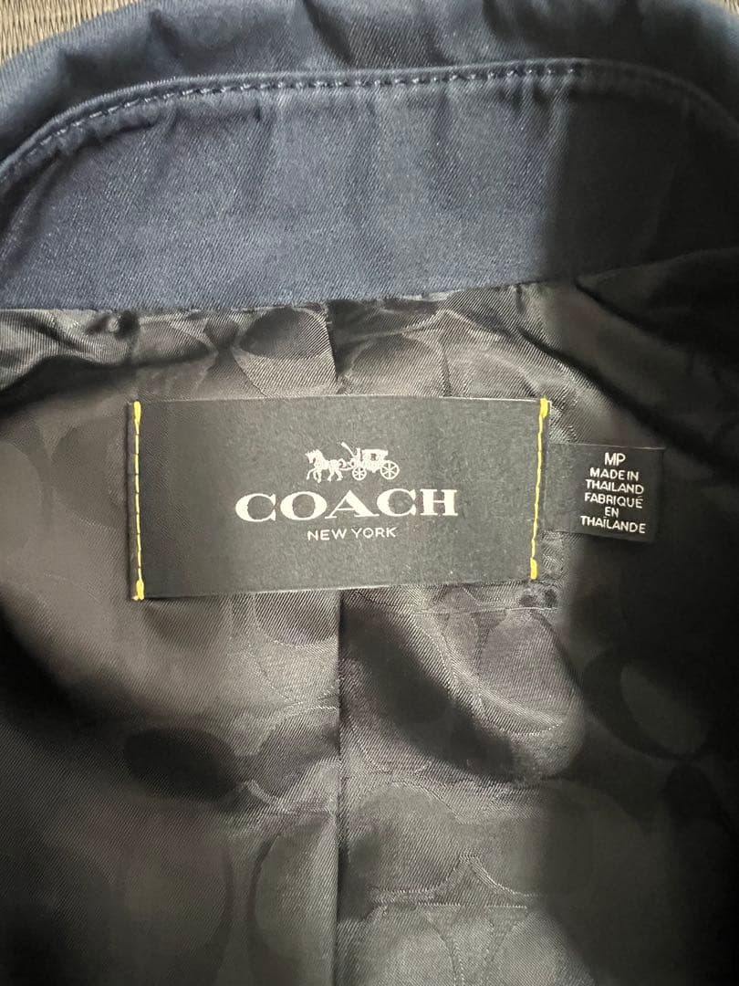 COACH ネイビー トレンチコート MP