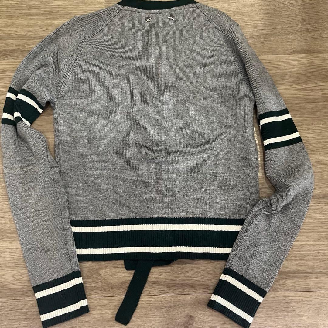 【新品】Bibiy. B.CLUB TIE CARDIGAN グレー　即日発送
