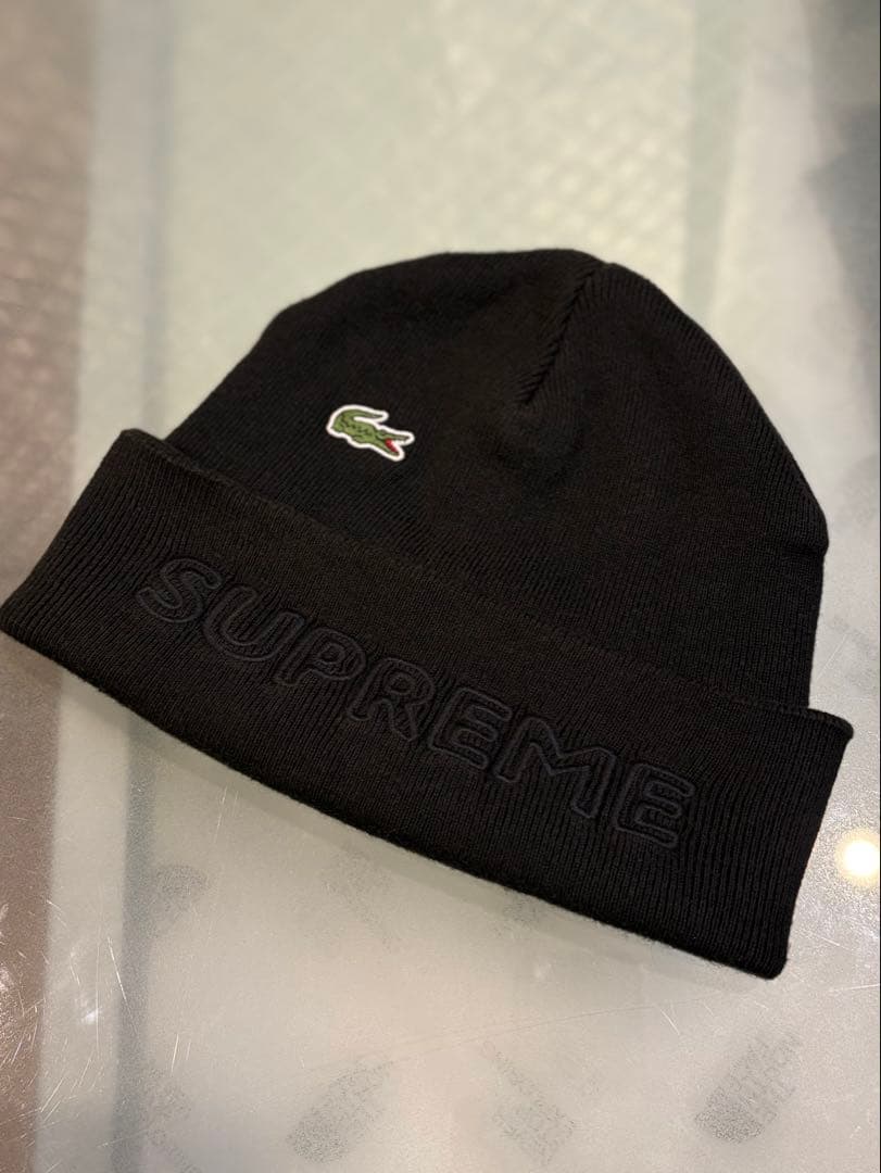最終価格SUPREME✖️LACOSTE ニット帽