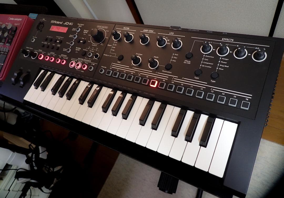 Roland JD-Xi シンセサイザー 専用ケース+オーバーレイ付き *美品