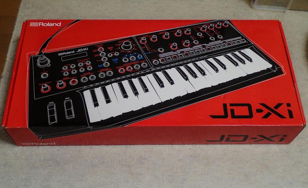 Roland JD-Xi シンセサイザー 専用ケース+オーバーレイ付き *美品