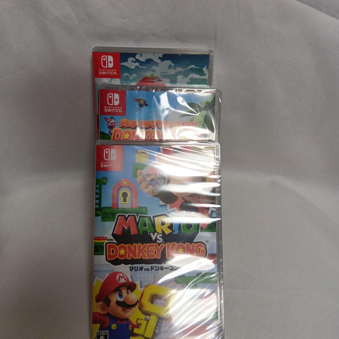 新品ドンキーコングリターンズ マリオVSドンキーコング シュリンクつき 3本