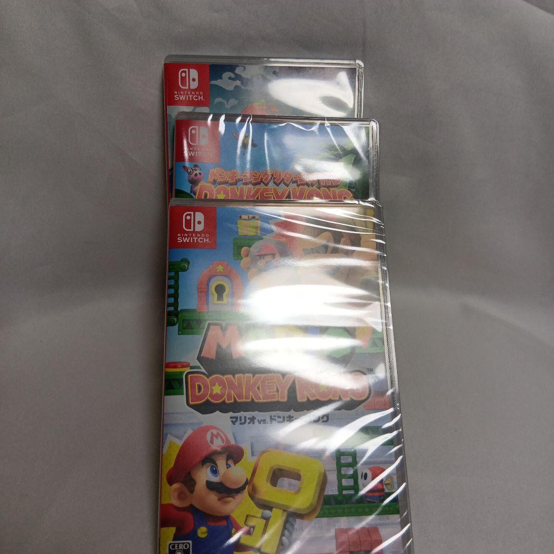 新品ドンキーコングリターンズ マリオVSドンキーコング シュリンクつき 3本