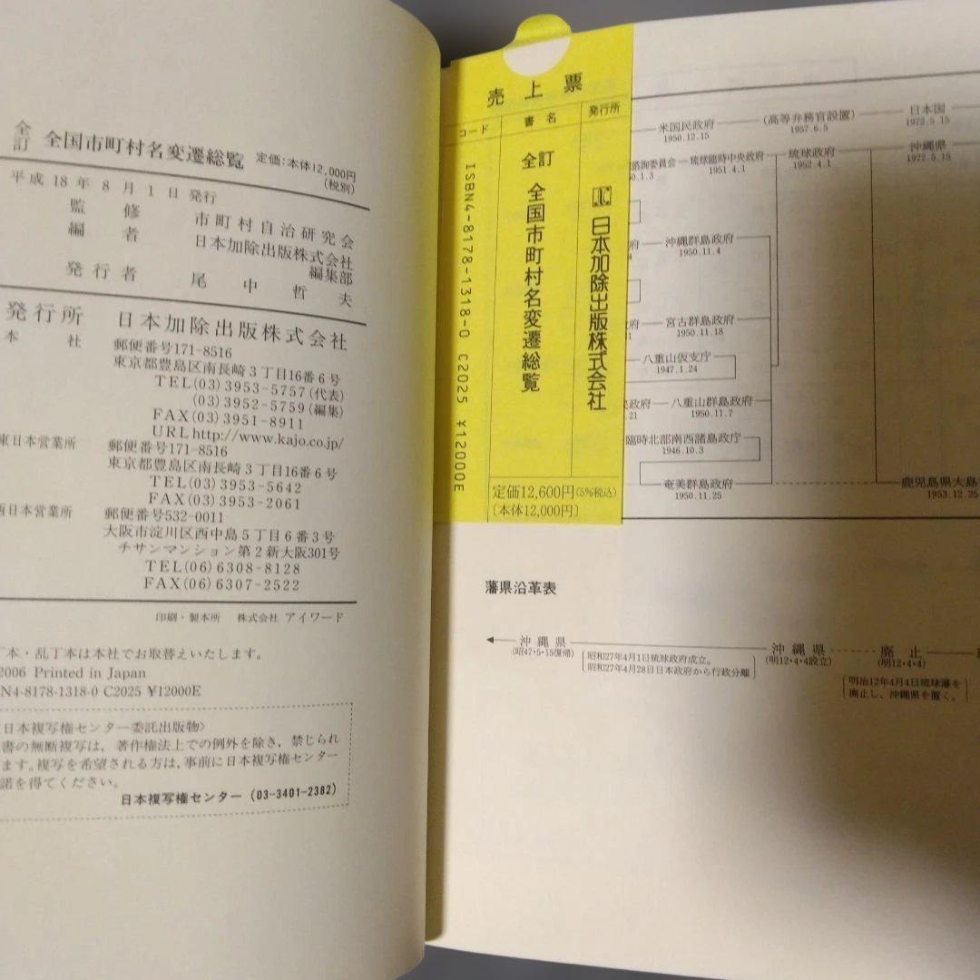全国市町村名変遷総覧
