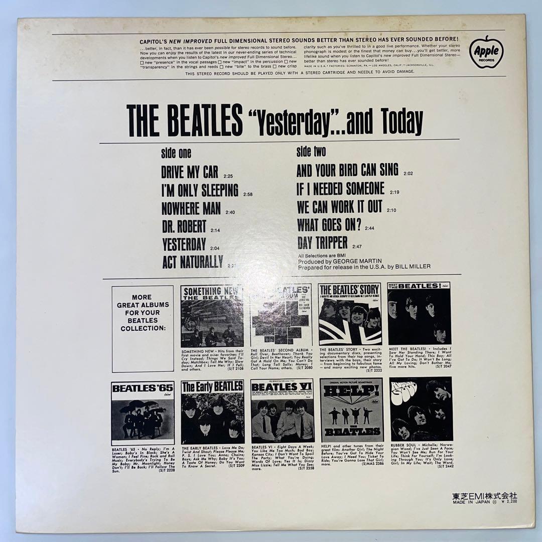 帯付　無傷美盤　ビートルズ　イエスタデイ・アンド・トゥデイ　レコード