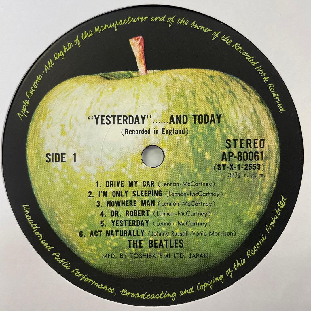 帯付　無傷美盤　ビートルズ　イエスタデイ・アンド・トゥデイ　レコード