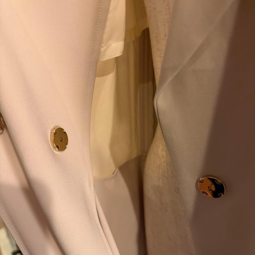 【8万円】FIGARO paris タイデザイン　ロングトレンチコート
