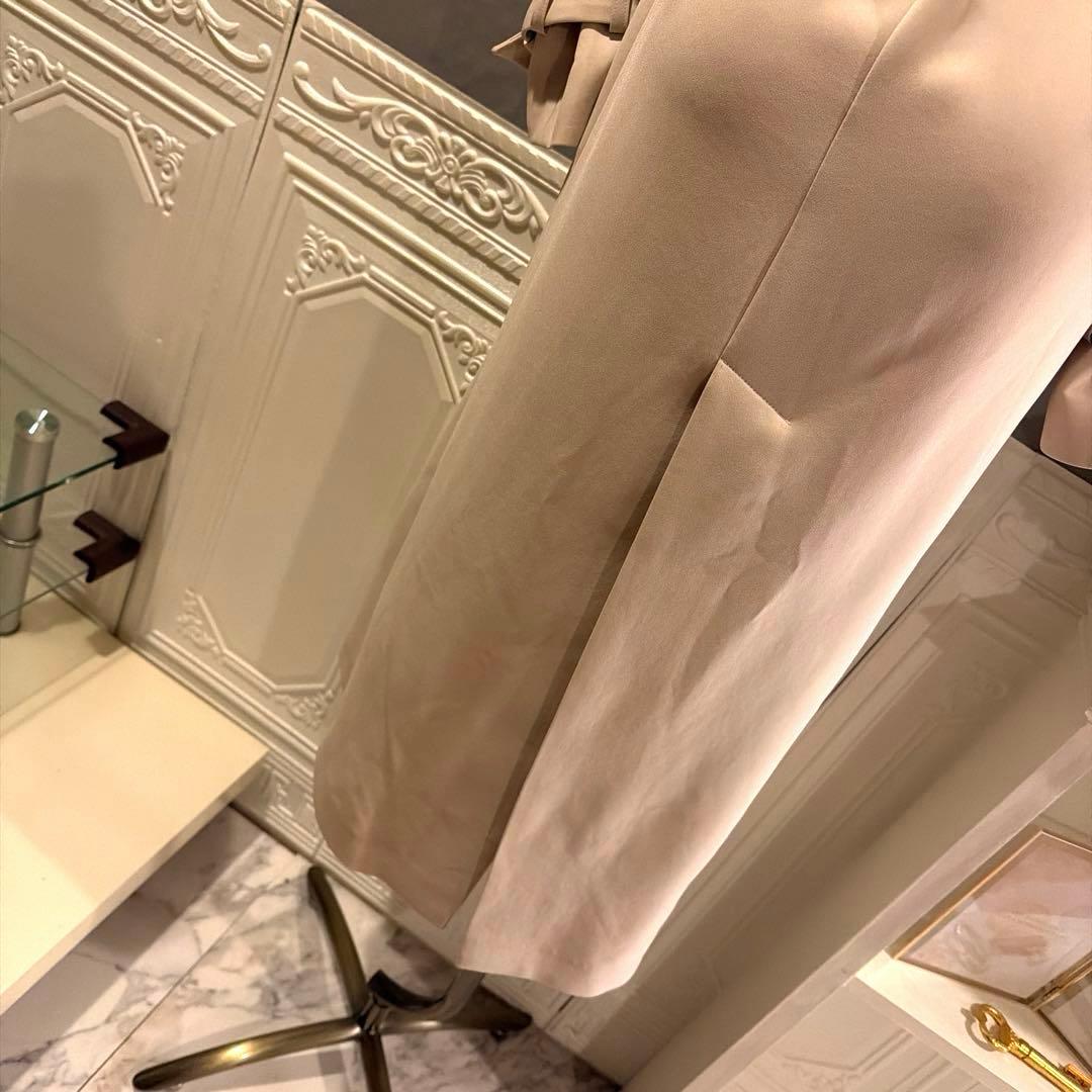 【8万円】FIGARO paris タイデザイン　ロングトレンチコート