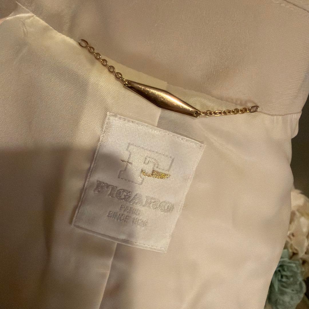 【8万円】FIGARO paris タイデザイン　ロングトレンチコート