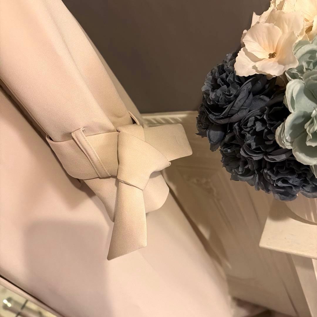 【8万円】FIGARO paris タイデザイン　ロングトレンチコート