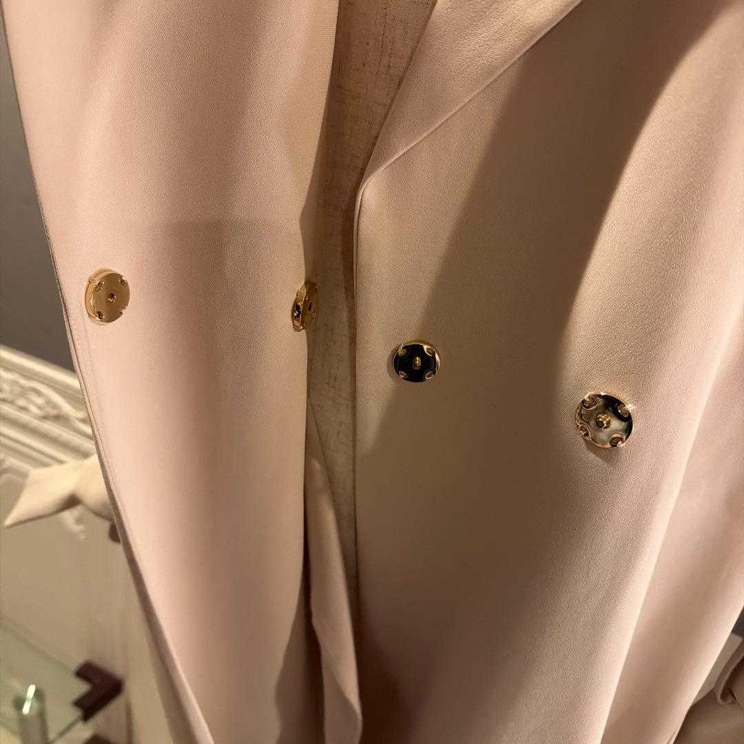 【8万円】FIGARO paris タイデザイン　ロングトレンチコート