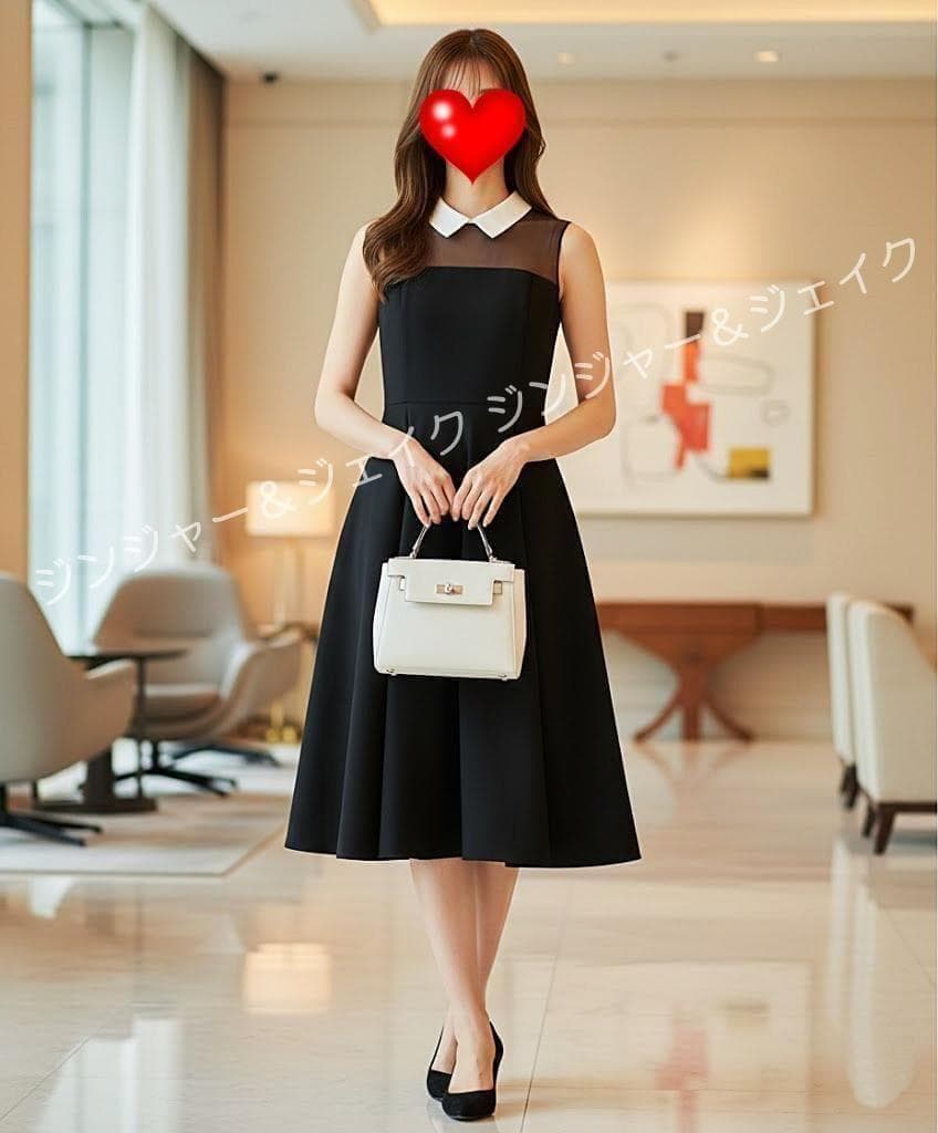 美品 定価約19万円 FOXEY フォクシーブティック シースルーワンピ 40