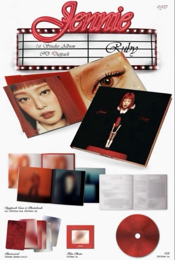 新品未開封 JENNIE Ruby 直筆 サイン入り ジェニ BLACKPINK