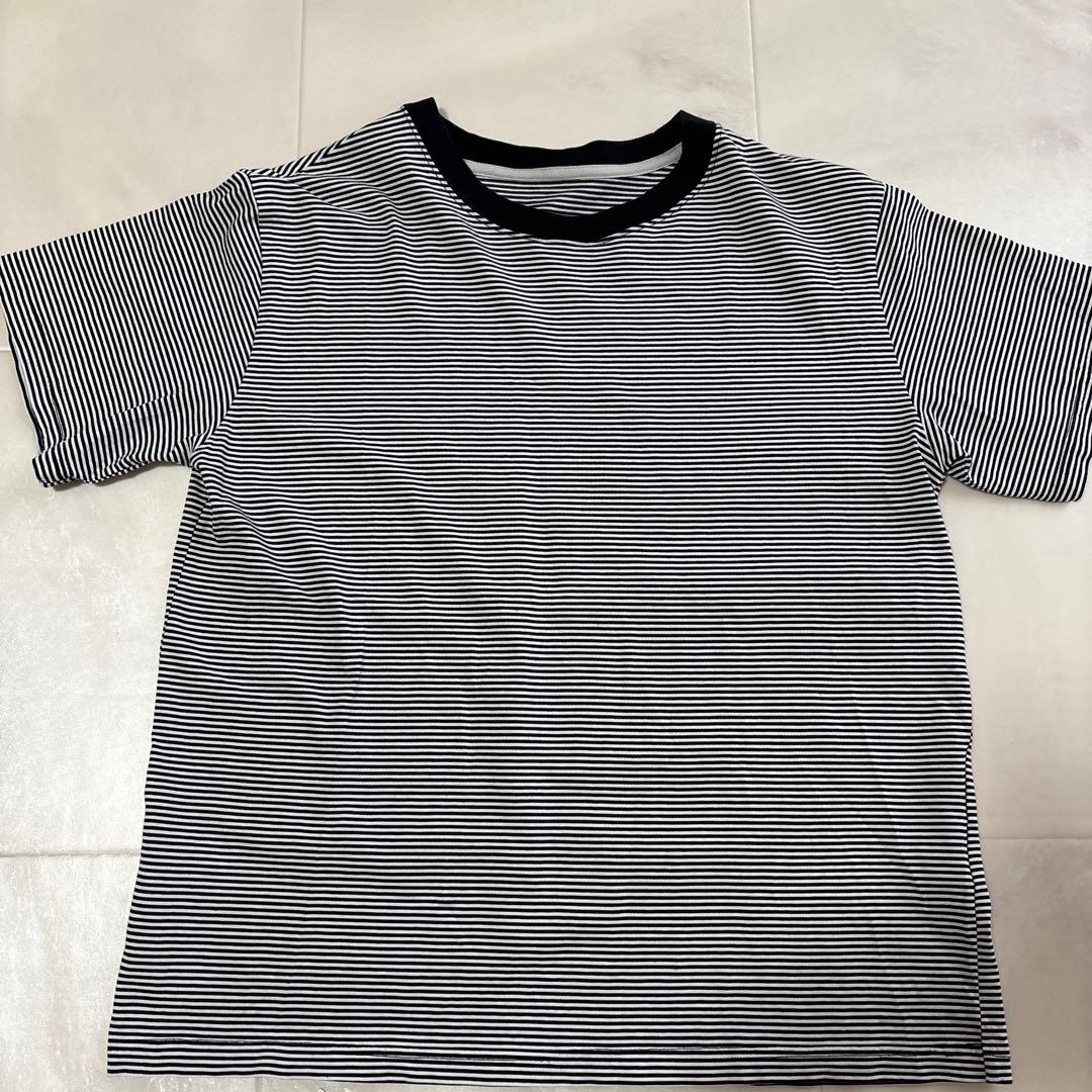 綿100%きれいめボーダーTシャツ