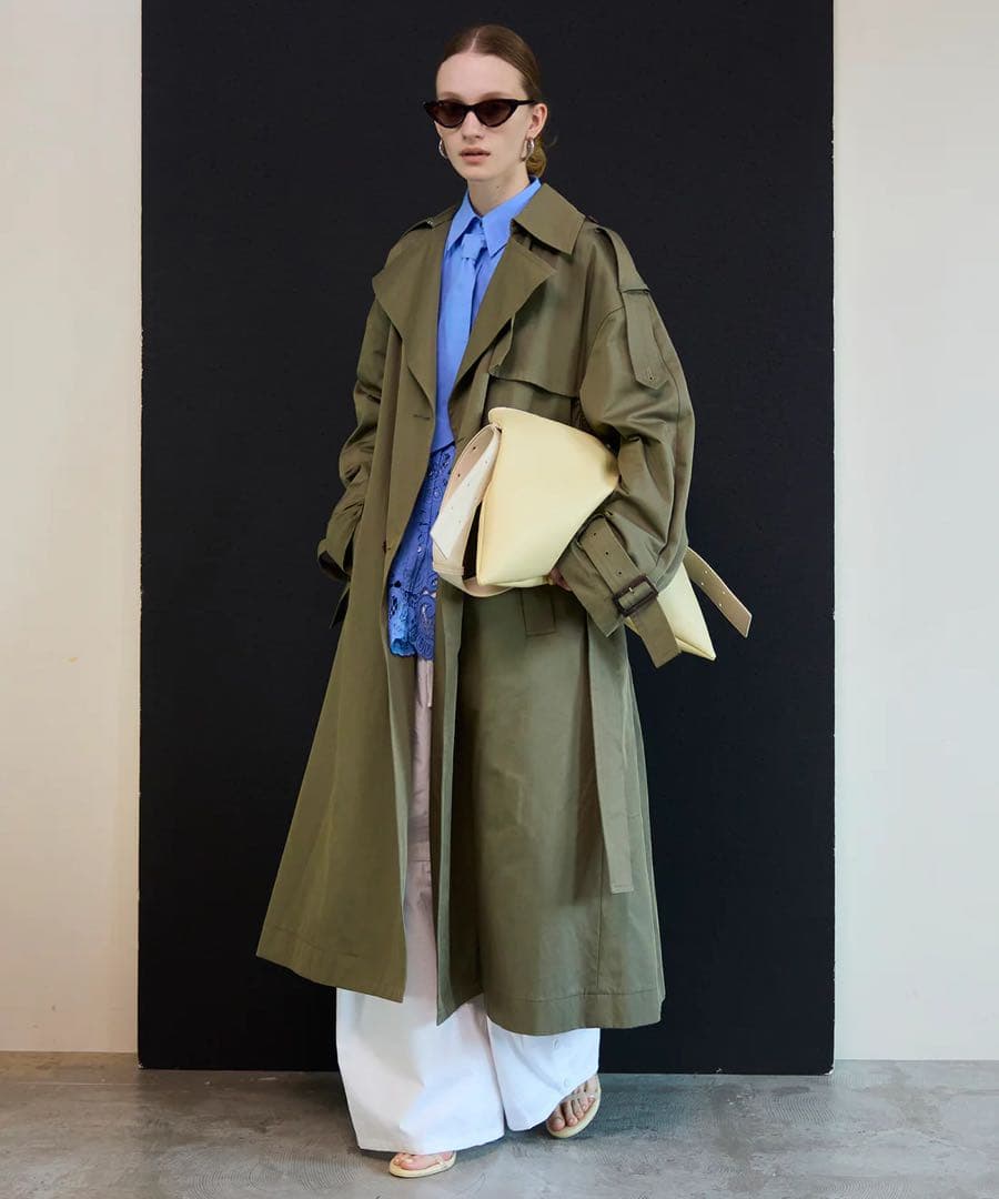 ジャケット・アウター MAISONSPECIAL Drape Scarf LongTrenchCoat