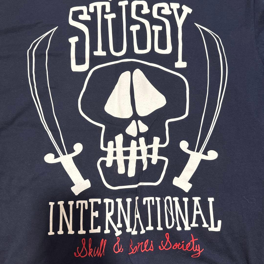 STÜSSY ネイビー Tシャツ XL