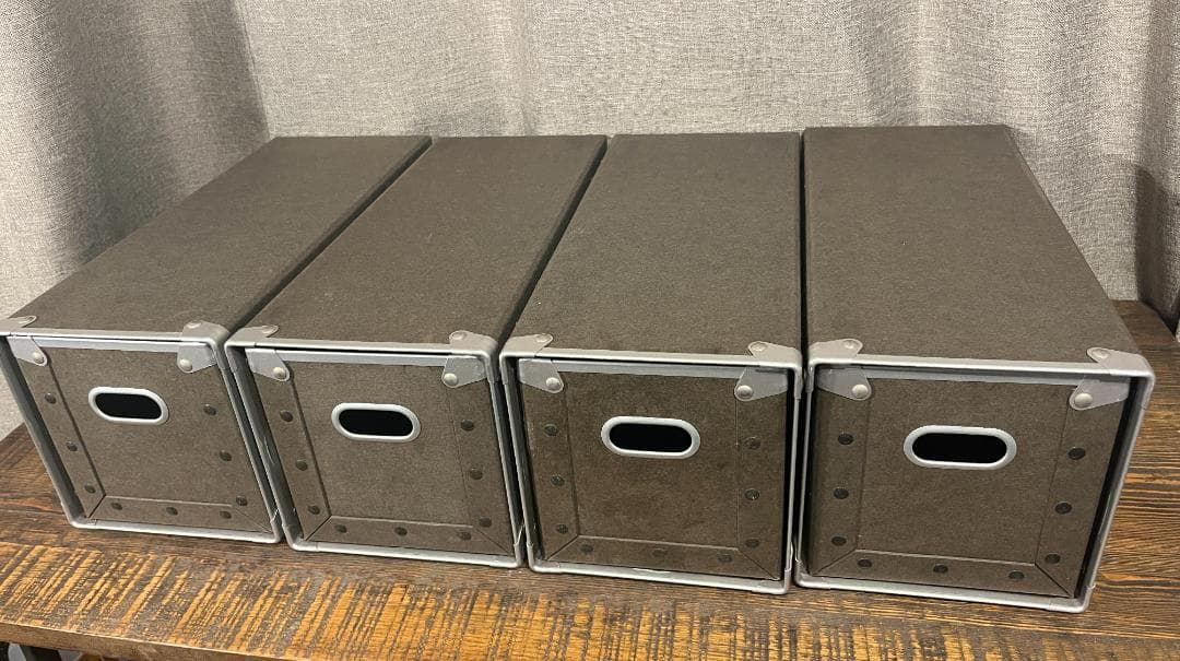 CDケース　収納　硬質パルプボックス　無印良品 4個セット