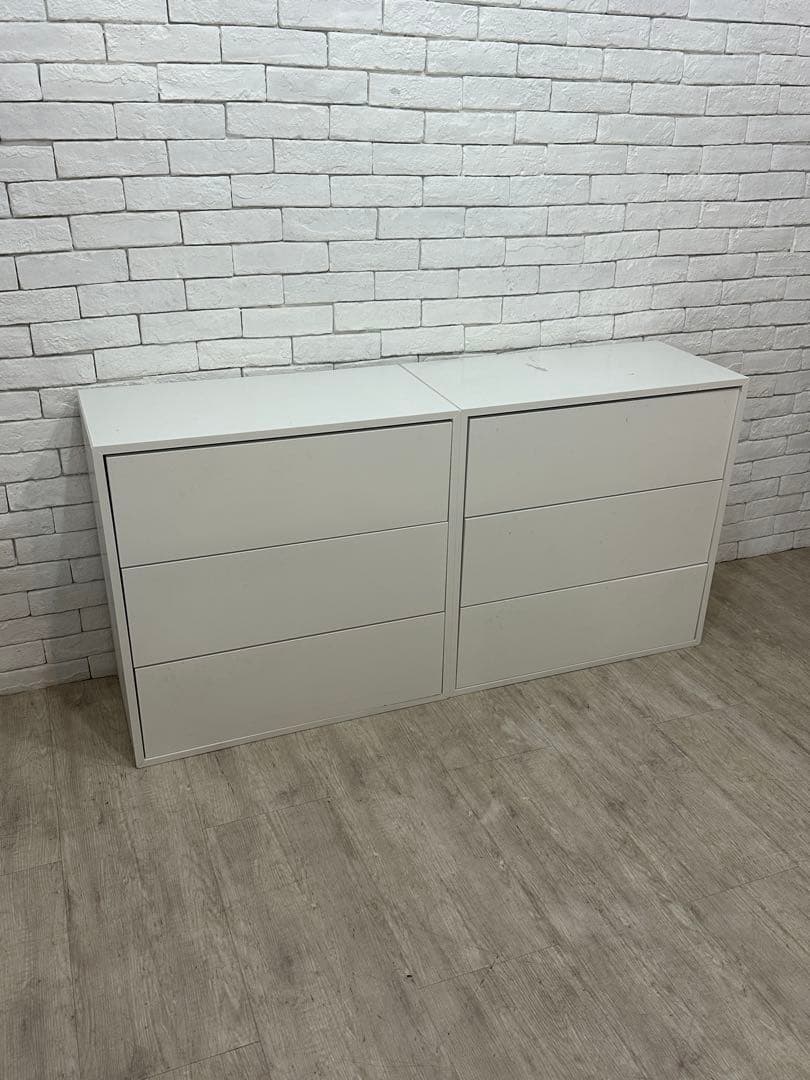 【東京都23区配送無料】IKEA タンス　チェスト　棚　キャビネット　2個セット