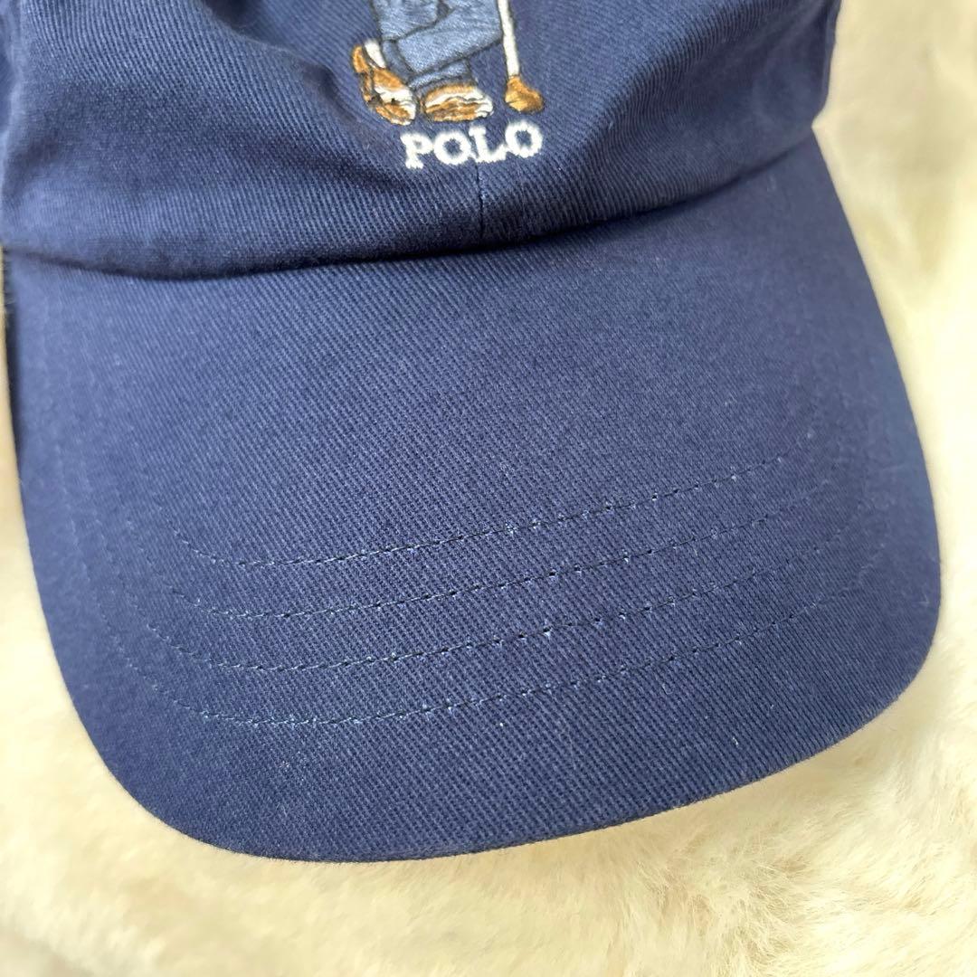 【美品】POLO RALPH LAUREN ポロベア ネイビー キャップ　ゴルフ