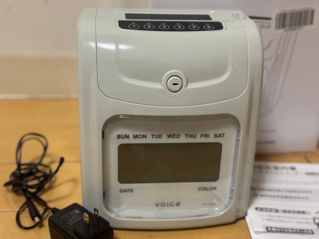 ぴ*郎様 VOICE VT-1000 カラーディスプレイタイムカードレコーダー