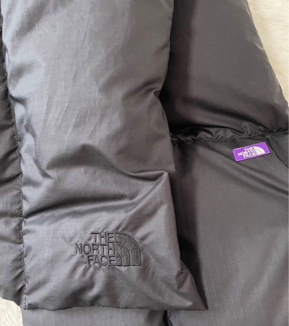 お値下THE NORTH FACE ノースフェイスパープルレーベルダウンマフラー