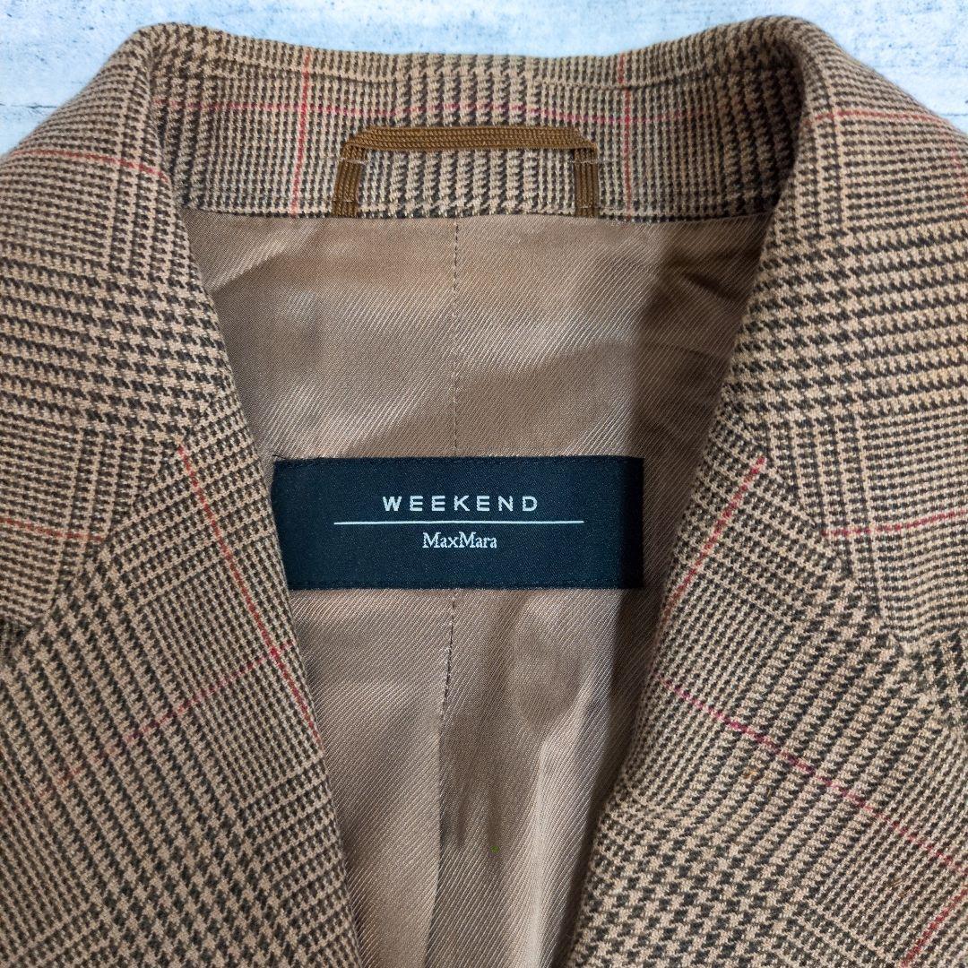WEEKEND MaxMara テーラードジャケット 千鳥 グレンチェック XL