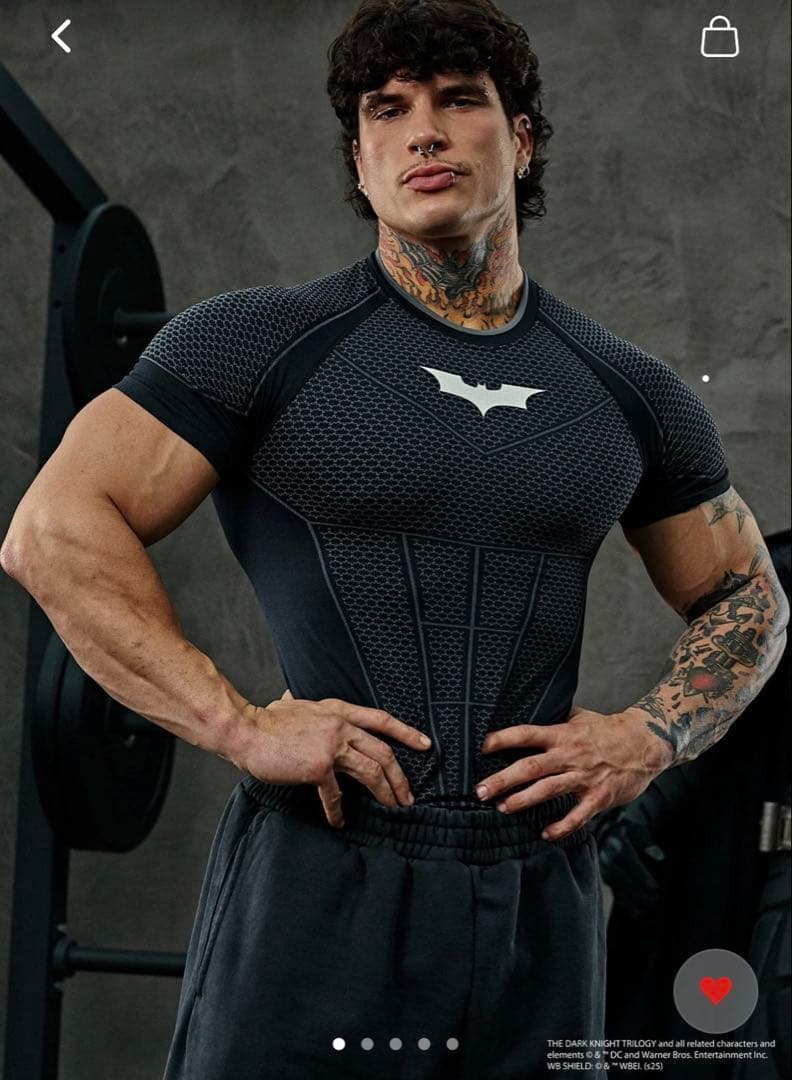  × Batman コンプレッションウェア M 新品未使用タグ付き