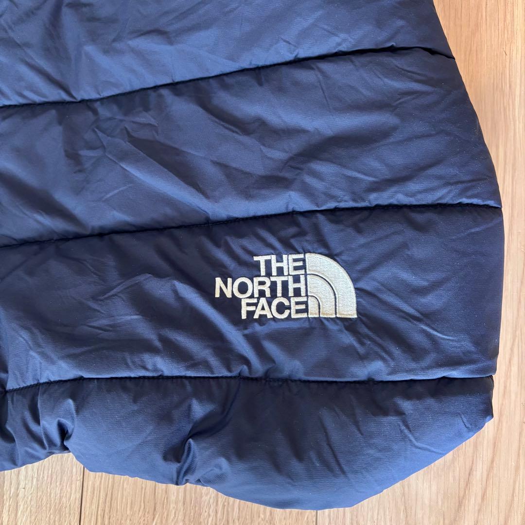 美品THE NORTH FACE シェルブランケット ネイビー　防寒ケープ