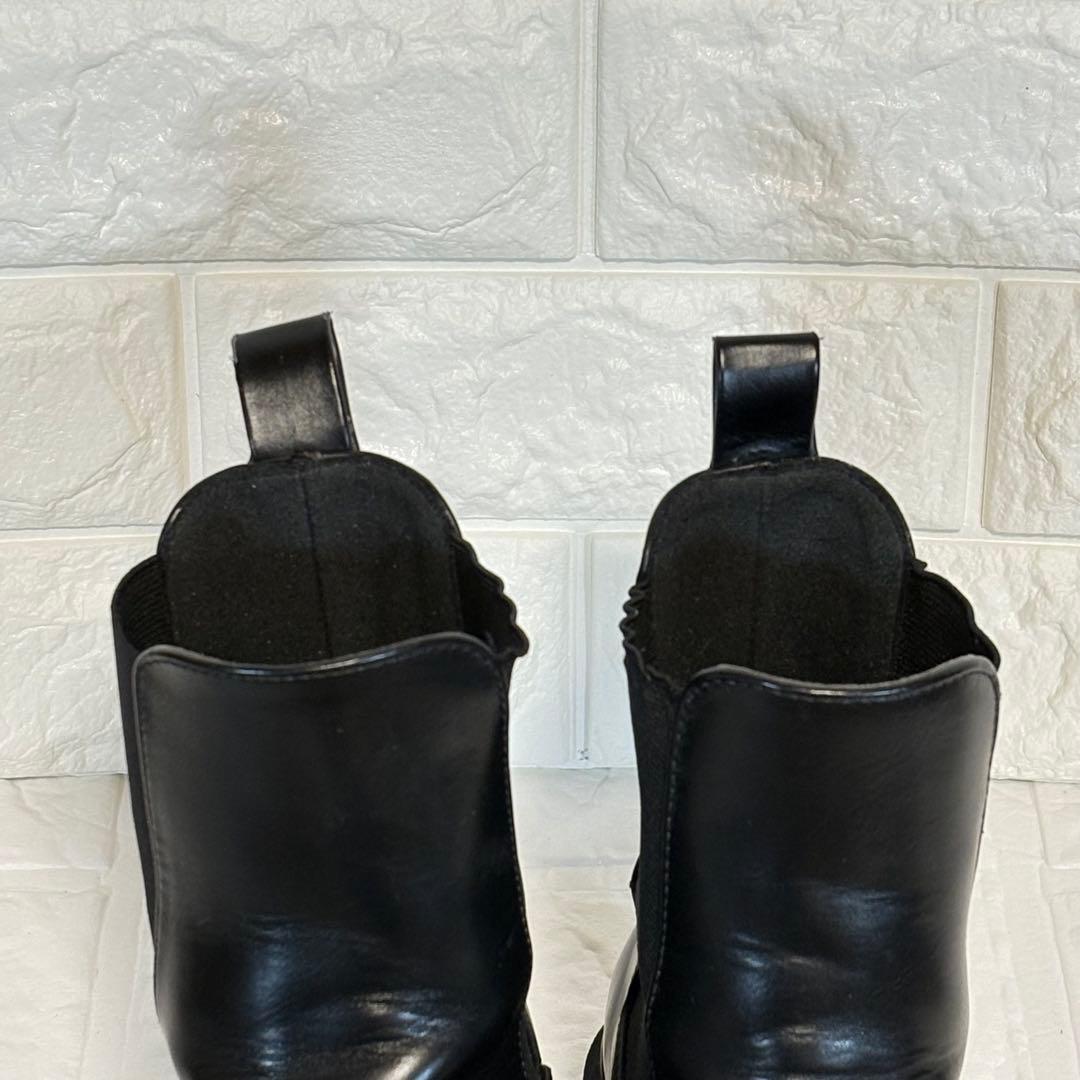 ZARA ザラ 厚底 サイドゴアブーツ 黒 ブラック 23.5cm 36
