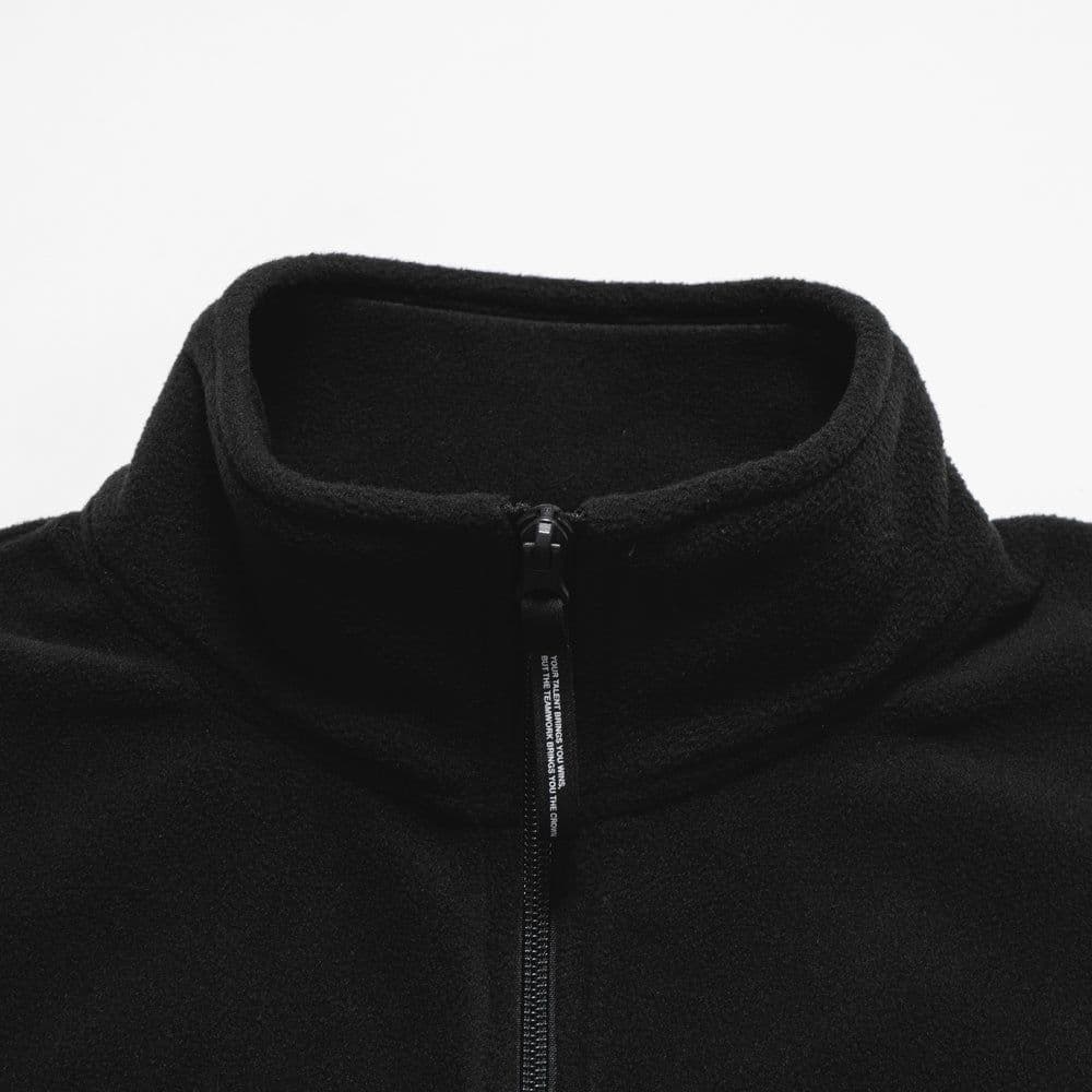 【APPLEBUM】FULL ZIP フリースベスト Black【XL】