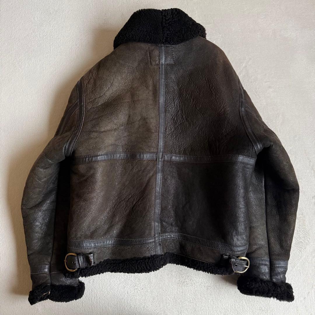 Schott B-3 フライトジャケット シープスキン ブラック 40