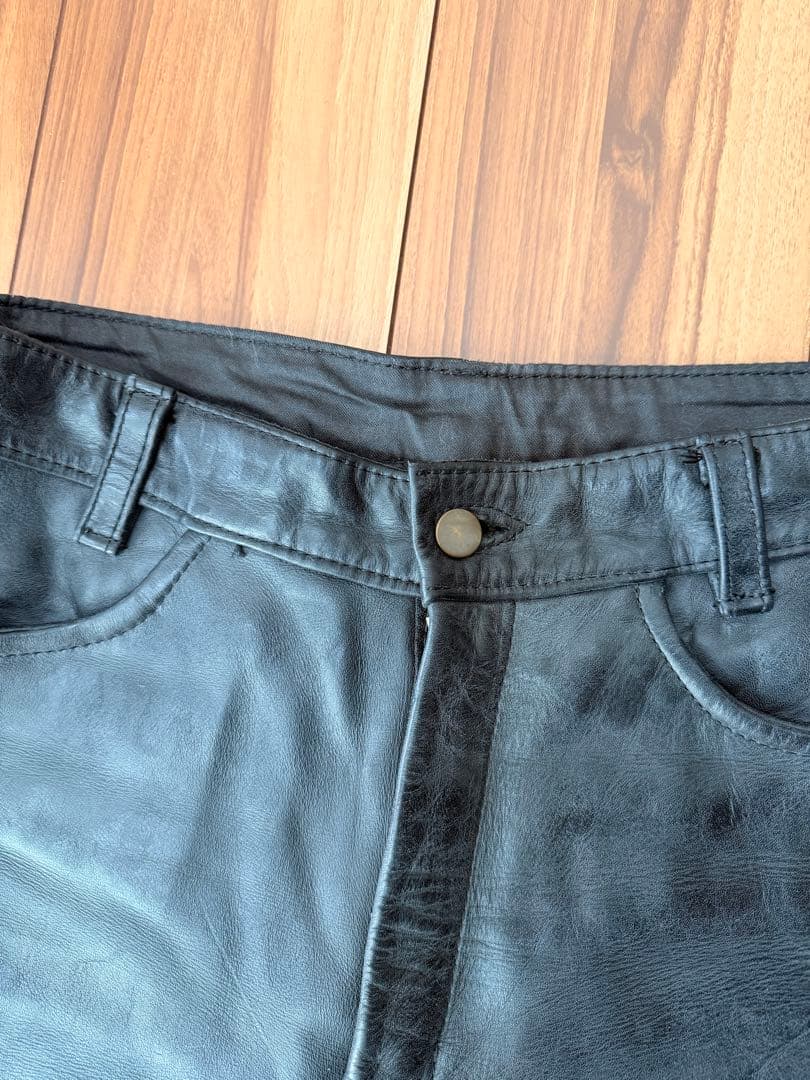 8810　VANSON レザーパンツ 32 TALON ジップ