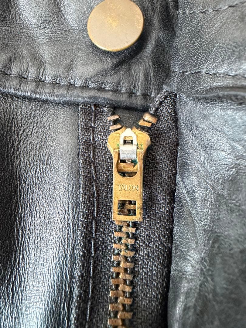 8810　VANSON レザーパンツ 32 TALON ジップ