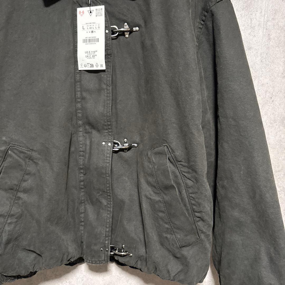 ZARA ザラ クロップドフィットトグルボタンジャケット L