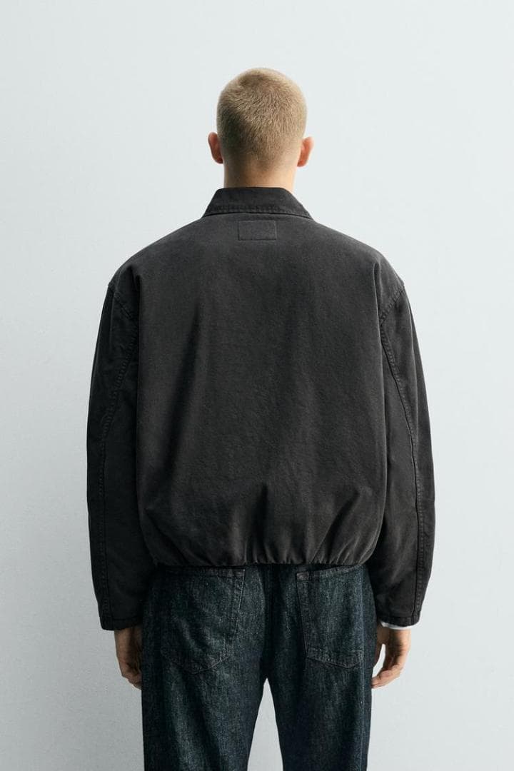 ZARA ザラ クロップドフィットトグルボタンジャケット L