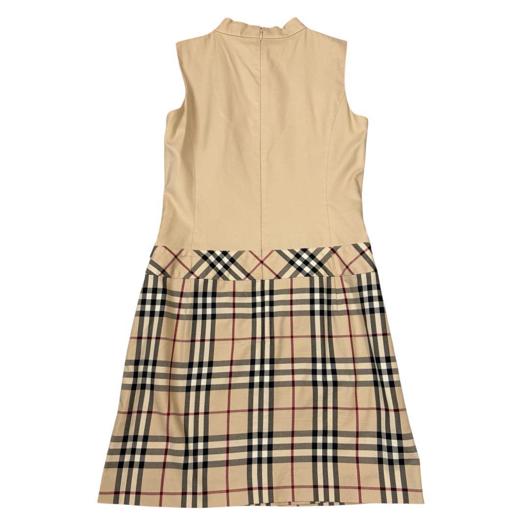 BURBERRY BLUE LABEL ノバチェックドッキング切替ワンピース38